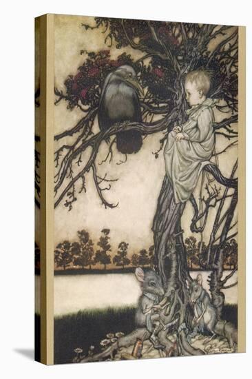 Peter Pan and Solomon Caw-Arthur Rackham-Premier Image Canvas