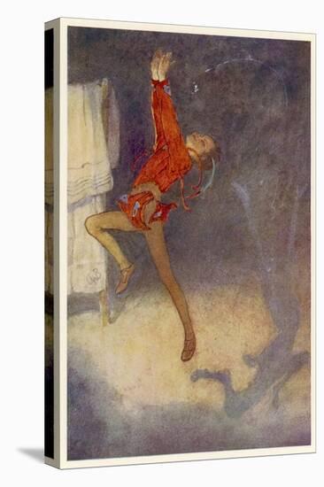 Peter Pan Dances with His Shadow-Alice B. Woodward-Premier Image Canvas