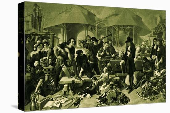 Peter the Great at Deptford Dockyard-Daniel Maclise-Premier Image Canvas