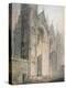 Peterborough Cathedral (W/C on Paper)-Thomas Girtin-Premier Image Canvas