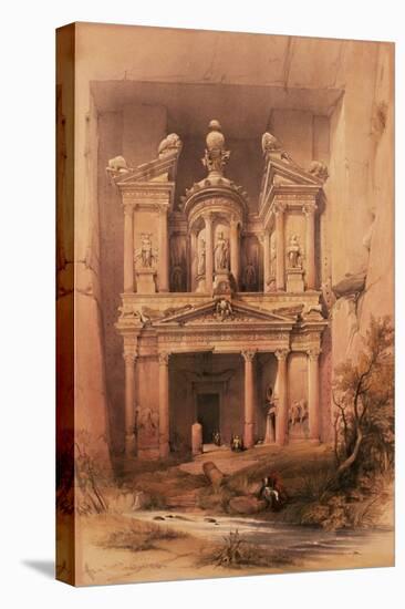 Petra, March 7th 1839, Plate 92 from Volume III of "The Holy Land"-David Roberts-Premier Image Canvas