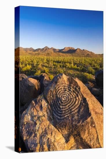 Petroglyphs on Signal Hill, Saguaro National Park, Tucson, Arizona, Usa-Russ Bishop-Premier Image Canvas
