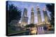 Petronas Twin Towers at night, Kuala Lumpur, Malaysia, Southeast Asia, Asia-Matthew Williams-Ellis-Premier Image Canvas