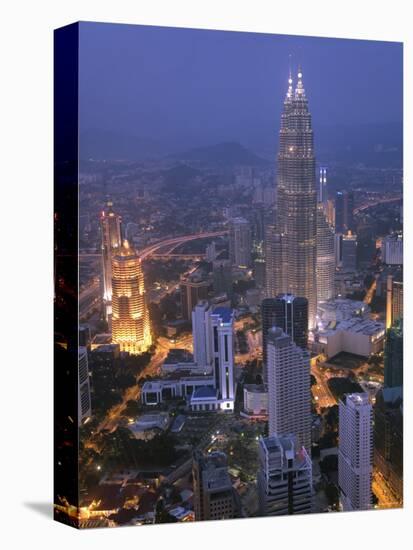Petronas Twin Towers from Kl Tower, Kuala Lumpur, Malaysia-Demetrio Carrasco-Premier Image Canvas