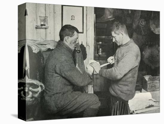 'Petty Officer Evans Binding Up Dr. Atkinson's Hand', 5 July 1911, (1913)-Herbert Ponting-Premier Image Canvas