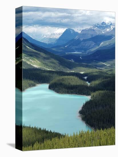 Peyto Lake, Banff National Park, UNESCO World Heritage Site, Alberta, Rocky Mountains, Canada, Nort-Hans Peter Merten-Premier Image Canvas