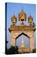 Pha That Luang Gate and Stupa-Paul Souders-Premier Image Canvas