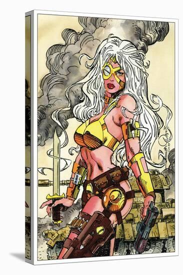 Phaedra Trading Card Art for Creator's Universe Set-Walter Simonson-Stretched Canvas