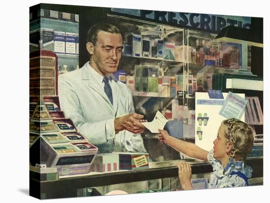 Pharmacist at Counter, 1946-null-Premier Image Canvas