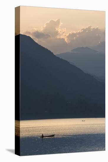 Phewa Tal Lake, Pokhara, Western Hills, Nepal, Himalayas, Asia-Ben Pipe-Premier Image Canvas