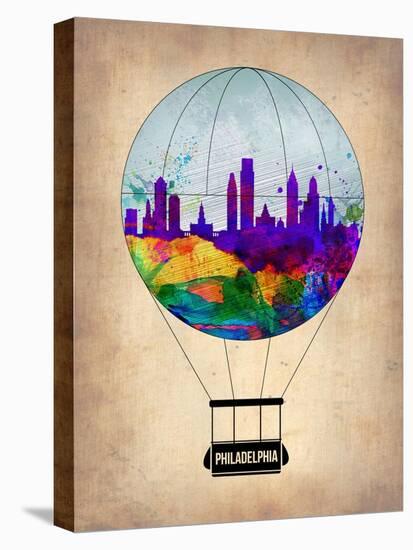 Philadelphia Air Balloon-NaxArt-Stretched Canvas