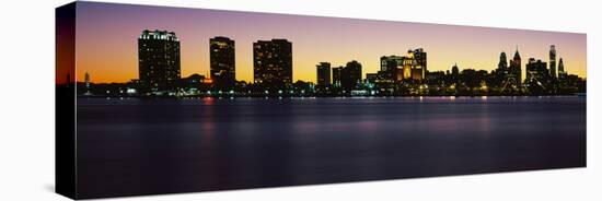 Philadelphia skyline at dusk, Pennsylvania, USA-null-Premier Image Canvas