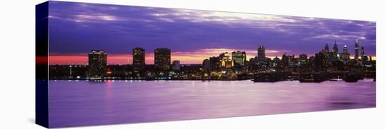 Philadelphia skyline at dusk, Pennsylvania, USA-null-Premier Image Canvas