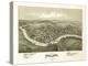 Philippi, West Virginia - Panoramic Map-Lantern Press-Stretched Canvas