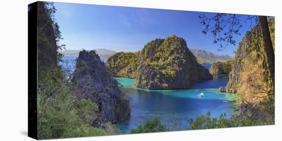 Philippines, Palawan, Coron Island, Kayangan Lake, Elevated View from One of the Limestone Cliffs-Michele Falzone-Premier Image Canvas