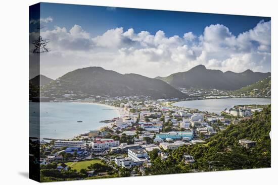 Philipsburg, Sint Maarten, Dutch Antilles Cityscape at the Great Salt Pond.-SeanPavonePhoto-Premier Image Canvas