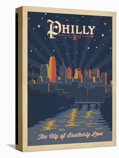 Philly, City of Brotherly Love-Anderson Design Group-Stretched Canvas