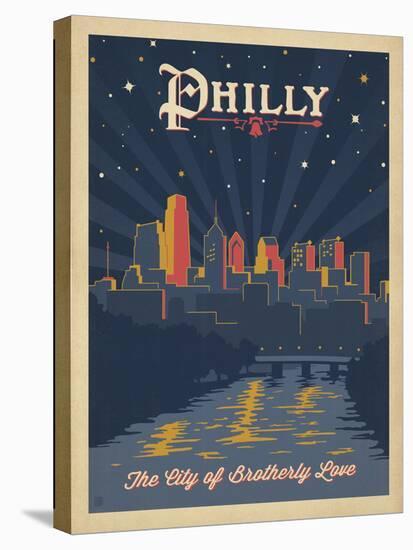 Philly, City of Brotherly Love-Anderson Design Group-Stretched Canvas