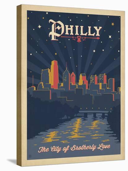 Philly, City of Brotherly Love-Anderson Design Group-Stretched Canvas