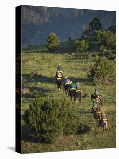 Philmont Cavalcades Ride Horses Through the Rugged Mountain Wilderness, Cimarron, New Mexico-Maresa Pryor-Premier Image Canvas