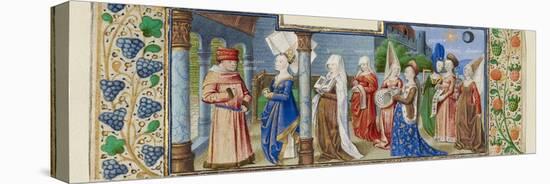 Philosophy Presenting the Seven Liberal Arts to Boethius, Ca 1465-null-Premier Image Canvas