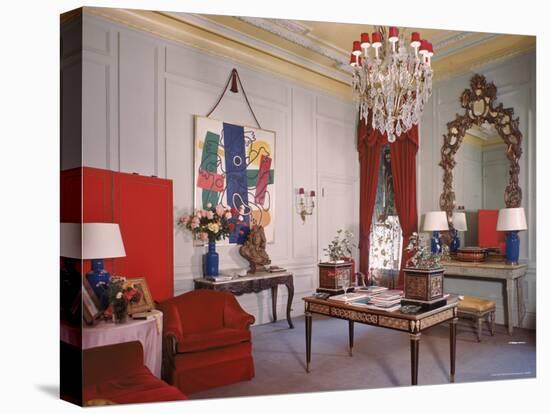 Photographer Cecil Beaton's Living Room in His Suite at the Plaza Hotel-Dmitri Kessel-Premier Image Canvas