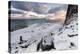 Photographer on the Snow Admires the Fishing Village under a Colorful Sky Eggum-Roberto Moiola-Premier Image Canvas