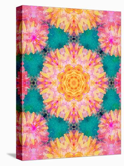 Photographic Mandala Ornament from Flowers-Alaya Gadeh-Premier Image Canvas