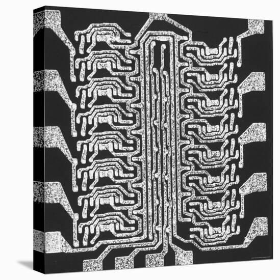 Photographically Produced Computer Circuit Magnified 40 Times-Henry Groskinsky-Premier Image Canvas