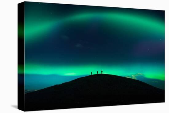 Photographing Auroras and Icebergs at Glacial Lagoon, Vatnajokull Ice Cap, Iceland-Ragnar Th Sigurdsson-Premier Image Canvas