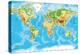 Physical Map of the World-Serban Bogdan-Stretched Canvas
