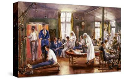 Physical Therapy At A Bath War Hospital Art Print E Horton Art Com