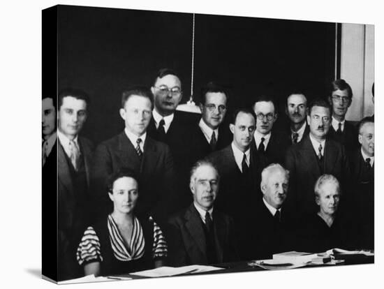 Physicists at the Seventh Solvay Physics Conference, Brussels, Belgium, October 1933-null-Stretched Canvas