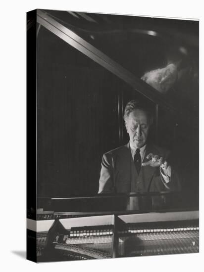 Pianist Arthur Rubenstein at the Piano-Gjon Mili-Premier Image Canvas