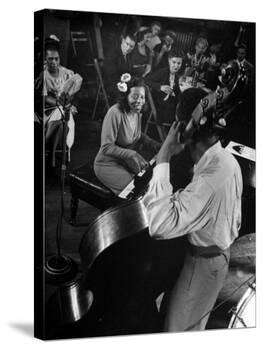 Pianist Mary Lou Williams Playing a Boogie Woogie Selection-Gjon Mili-Premier Image Canvas