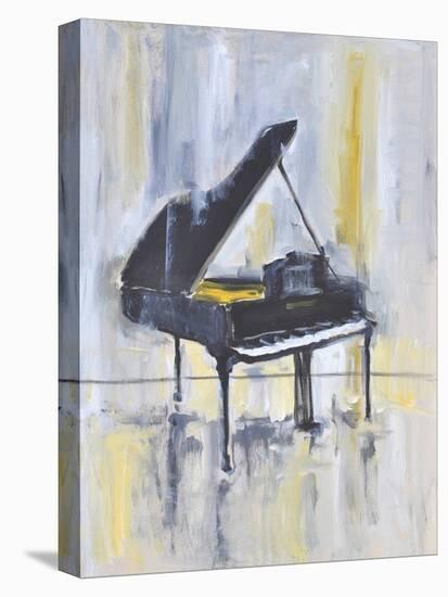 Piano in Gold II-Allayn Stevens-Stretched Canvas