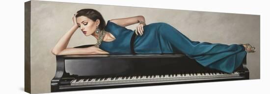 Piano Lady-Sonya Duval-Stretched Canvas