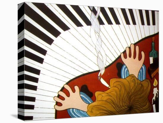Piano man, 2001-Timothy Nathan Joel-Premier Image Canvas