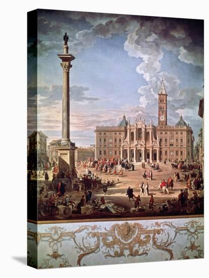Piazza and Church of Santa Maria Maggiore, 1742-Giovanni Paolo Pannini-Premier Image Canvas