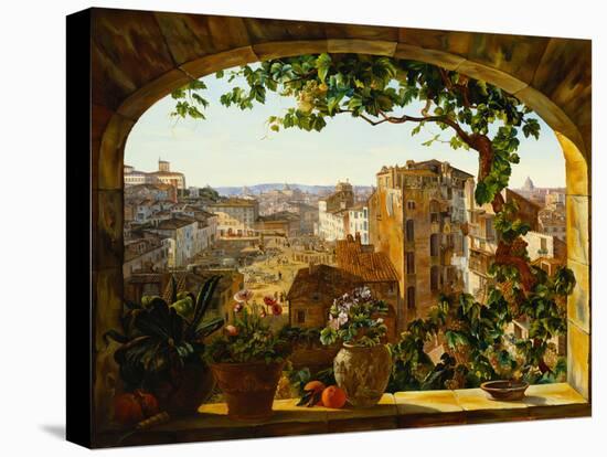 Piazza Barberini, Rome, 1830-Karl Von Bergen-Premier Image Canvas