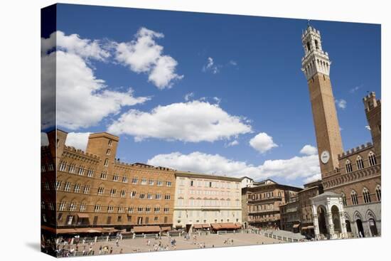Piazza Del Campo with Palazzo Pubblico, Sienna, Tuscany, Italy-Martin Child-Premier Image Canvas