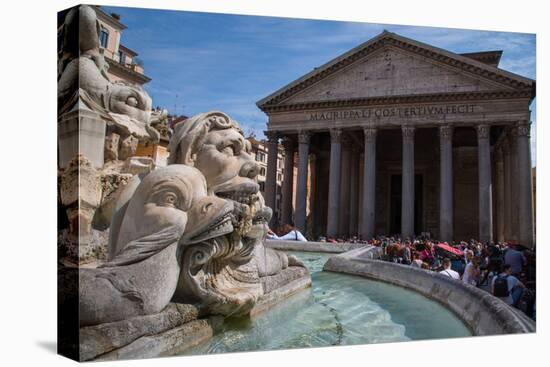 Piazza Della Rotonda and the Pantheon, UNESCO World Heritage Site, Rome, Lazio, Italy, Europe-Frank Fell-Premier Image Canvas