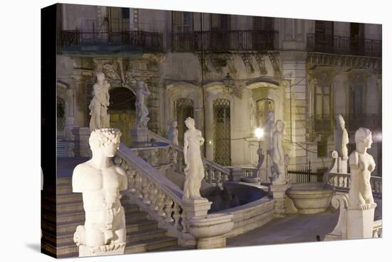 Piazza Pretoria, Palermo, Sicily, Italy-Peter Adams-Premier Image Canvas