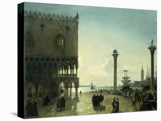 Piazza San Marco at Night-Friedrich Nerly-Premier Image Canvas