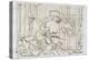 Picasso sketches 147, 1988 (drawing)-Ralph Steadman-Premier Image Canvas