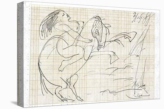 Picasso sketches 67, 1988 (drawing)-Ralph Steadman-Premier Image Canvas