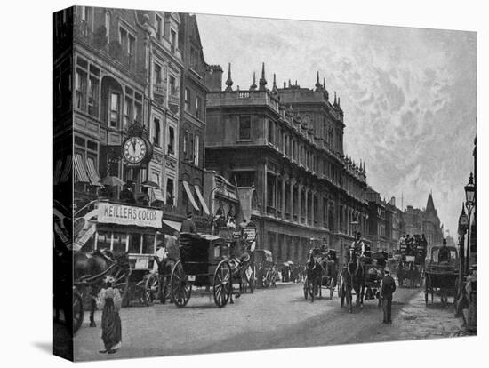 Piccadilly Circa 1895-null-Stretched Canvas