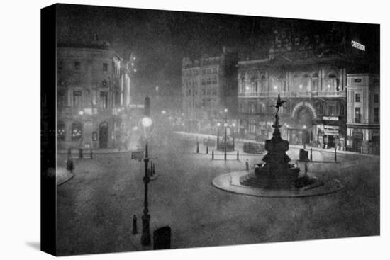 Piccadilly Circus, London, at Night, 1908-1909-Charles F Borup-Premier Image Canvas