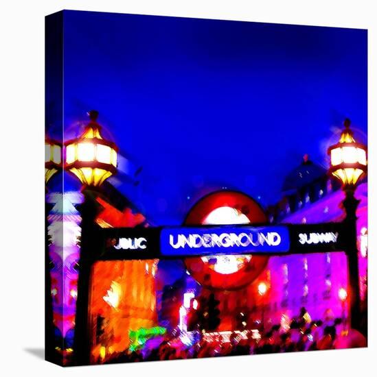 Piccadilly Circus Tube, London-Tosh-Stretched Canvas