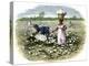 Picking Cotton on a Plantation in the Deep South, c.1800-null-Premier Image Canvas